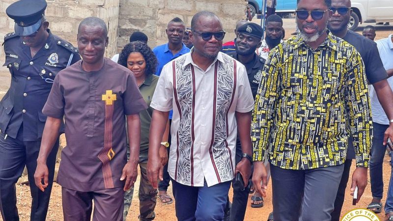 CENTRAL REGIONAL MINISTER VISITS TO GOMOA CENTRAL