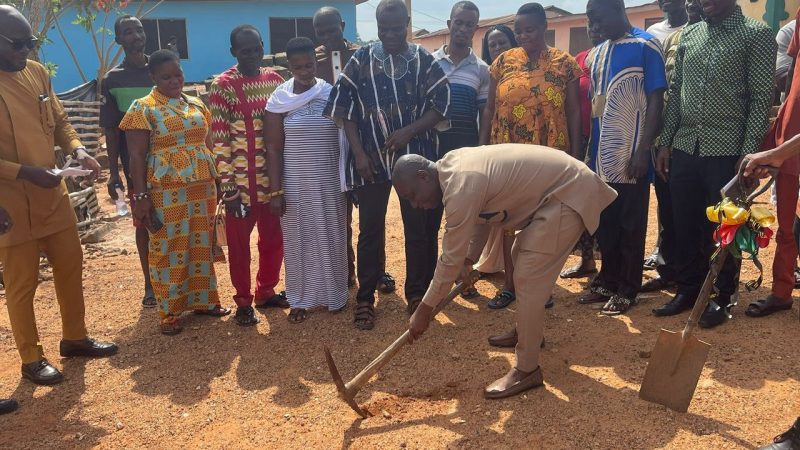 SOD-CUTTING CEREMONY FOR THE CONSTRUCTION OF A BOREHOLE AT  GOMOA ACHIASE