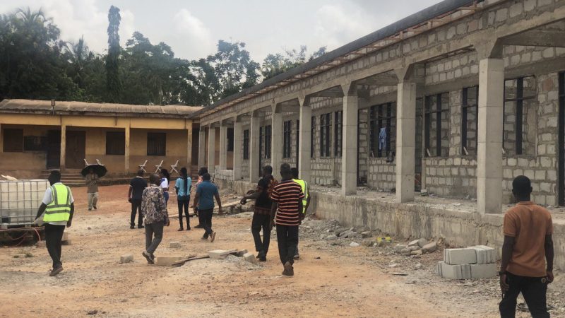 CONSTRUCTION OF 1.NO 6 UNIT CLASSROOM BLOCK WITH 3-SEATER WC TOILET – GOMOA OBUASI