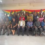 HON. KWAME ASARE OBENG( MP FOR GOMOA CENTRAL) MEETS WITH STAFF OF THE ASSEMBLY TO DISCUSS ISSUES REGARDING THEIR WORK
