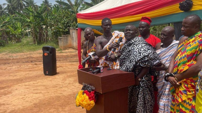 SOD CUTTING CEREMONY FOR THE CONSTRUCTION OF 1NO. 24HOUR ECONOMY MODEL MARKET AT AFRANSI IN GOMOA CENTRAL DISTRICT ASSEMBLY