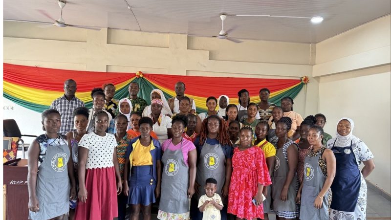 GOMOA CENTRAL DISTRICT ASSEMBLY COLLABORATES WITH THE YEA TO PRESENT EQUIPMENTS TO BENEFICIARIES OF THE YEA GARMENT AND APPAREL MODULE